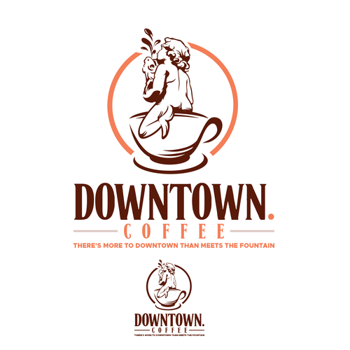 Vintage, Retro Iconic design with an artistic flare for Downtown Paris, TX Coffee House Ontwerp door bentosgatos