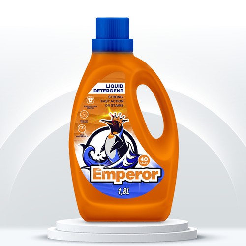 Label design for liquid detergent brand Design by Marcio Berdu