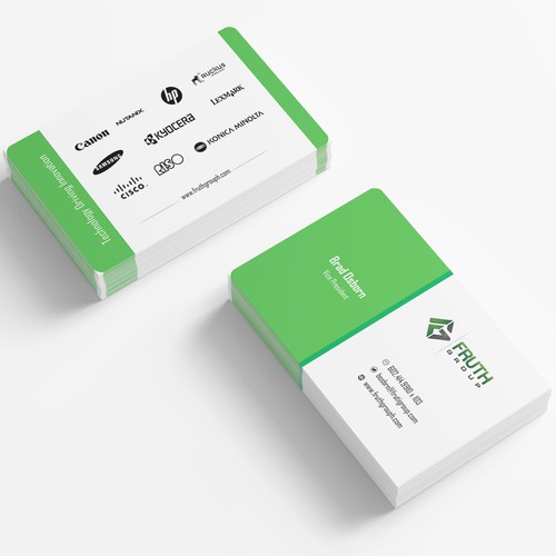 New High Tech Business Cards for High Tech Company Diseño de theweborigin