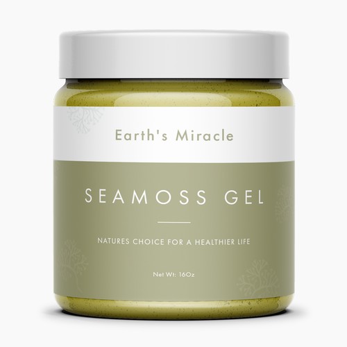 Design a Label for our Sea Moss Gel Product Design by Artist@Joy