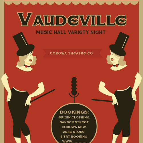 Poster For Music Hall Variety Night Postcard Flyer Or Print Contest 99designs