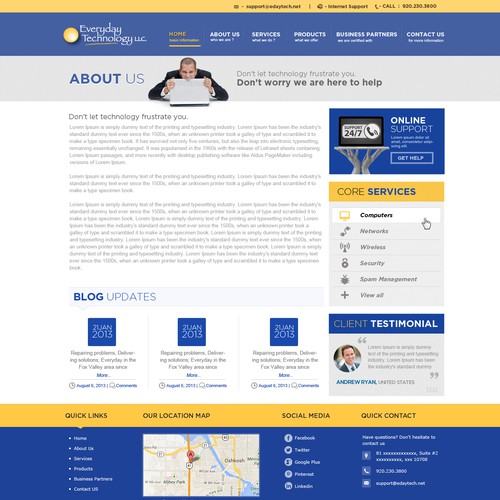 Help Everyday Technology with a new website design | Web page design ...