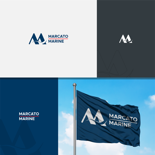 A distinguished logo that exudes marine insurance expertise Design by mengejar pagi