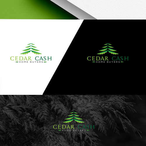 Website logo for house buying company www.cedarcashhomebuyers.com Design by END™