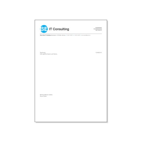 Stationery für BE IT Consulting Design by shaken