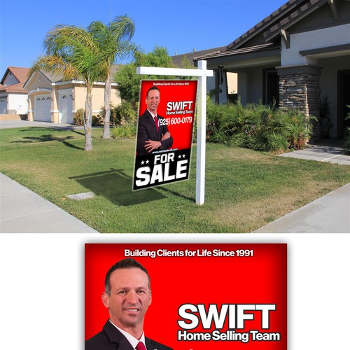 Real Estate For Sale Sign Competition.  Your design will hang in front of 100's of homes Diseño de A | Studio