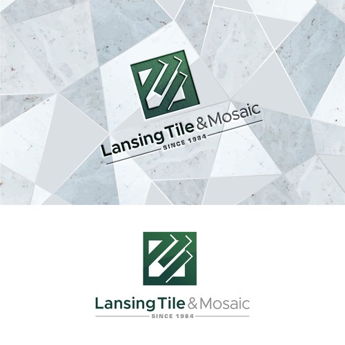 Lansing Tile & Mosaic Logo Update/Refresh for 40th Anniversary Year Design by sunshine_design