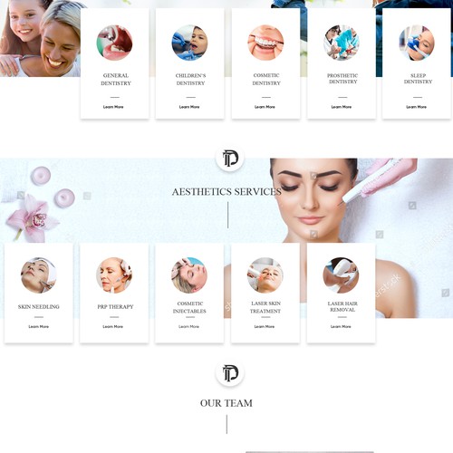 Please design a website that is sleek and interesting. No typical dental/medical web Ontwerp door OMGuys™