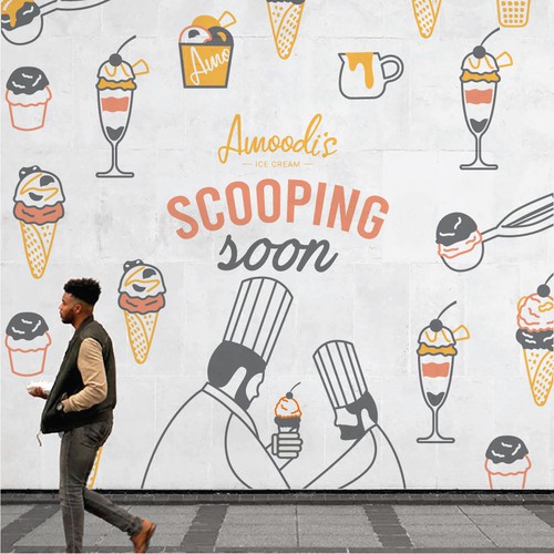 Ice Cream Shop - Coming Soon Poster Design by yulianzone