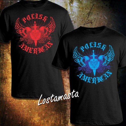 Polish Eagle/Crest- American Eagle/Crest: Trendy/Edgy Tshirt 
