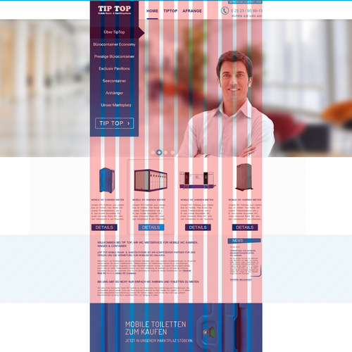 Proposta di design per un contest della categoria Design di sito web realizzata da Mohamed Soukarta