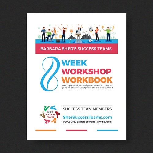 Workbook front cover for adults with big dreams - make me smile Design by Xnine