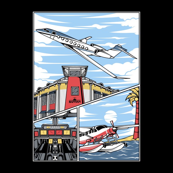 Design by 14bedroom titled "Banyan Air Service"