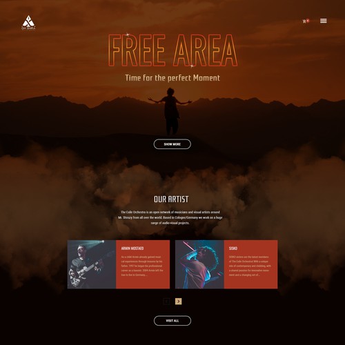 Web page design contest entry by Pixydraw