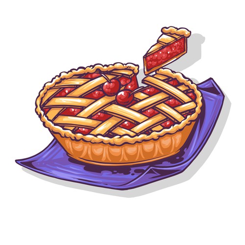 Have a slice of tasty pie Design by nicopradita