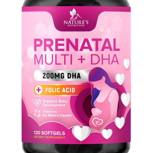 Prenatal Vitamins Label Design needed for Nature's Nutrition Design by TUNSAY