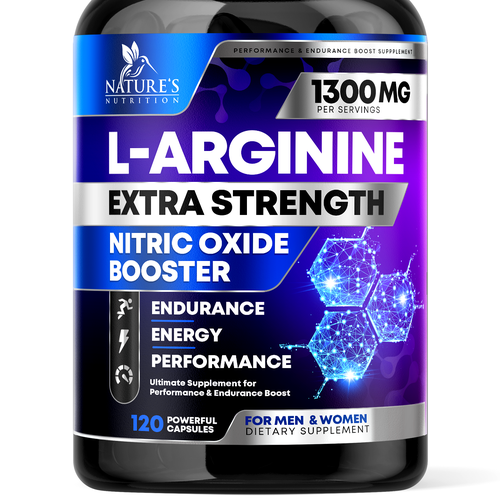 Powerful L-Arginine Capsules Design Needed for Nature's Nutrition Design by rembrandtjurin