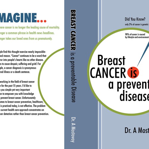 Create a catchy book cover for Breast Cancer Is A Preventable Disease Design by freshvision