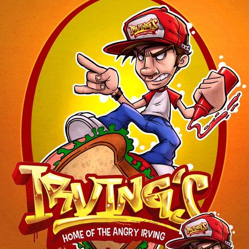 Angry Irving character Ontwerp door Aladecuervo