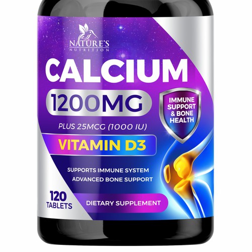 Calcium Plus Vitamin D3 Design Needed for Nature's Nutrition Design by GenScythe