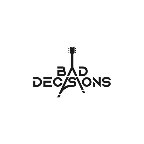 Bad Decisions Cover Band Logo Design by InfiniDesign