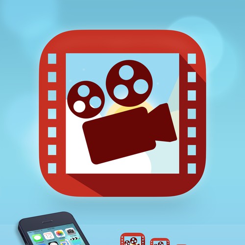 We need new movie app icon for iOS7 ** guaranteed ** Design by AdrianaD.