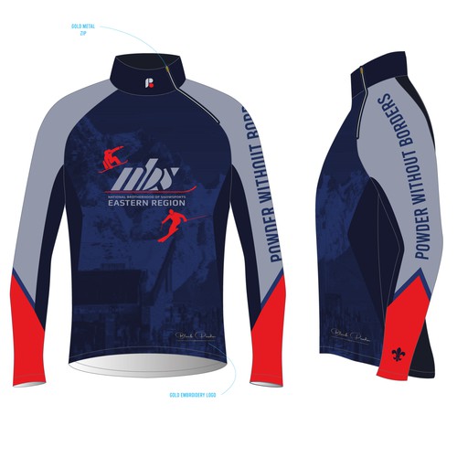 "National Brotherhood of Snowsports:   Luxury Shirt – Val d’Isère, France" winning Clothing or apparel by Stas Aer
