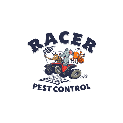 Design a cartoonish "Racing Pest at finish line" to promote our new pest control company Design by jagokandank