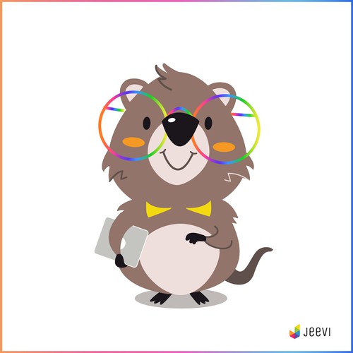 Quokka (the happiest animal in the world) mascot for AI powered wellness app Design by majavillosa