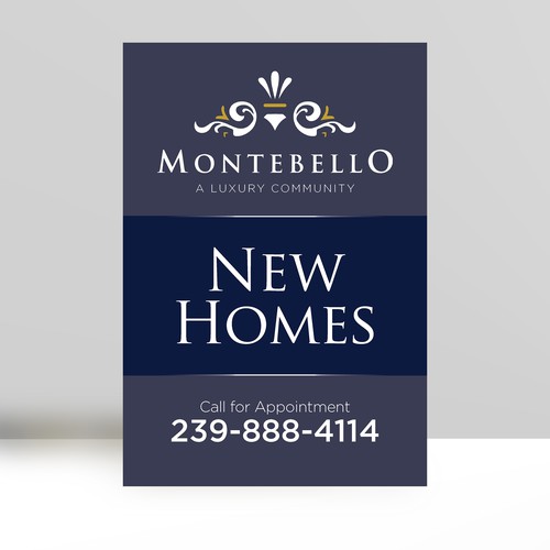 Upscale and Sophisticated New Homes for Sale - Signage Design by SoftSkills
