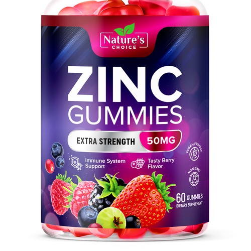 Tasty Zinc Gummies design needed for Nature's Choice Design by TUNSAY