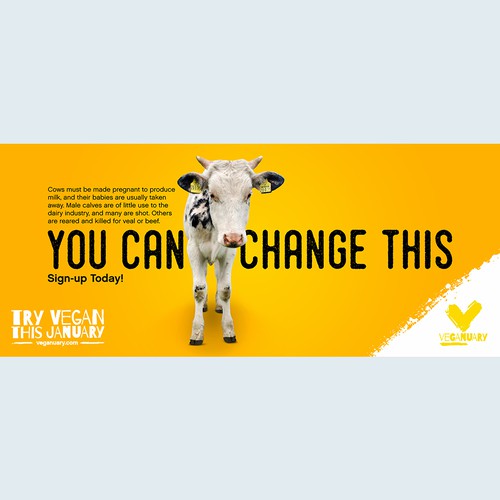 Create a high impact London Underground campaign for Veganuary. Design by Hass Hijazi