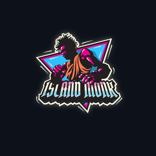 Animation Studio Logo- blend of Japanese, Jamaican and cyberpunk Design by THVM