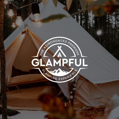 Logo design for sophisticated glamping company provides a one of a kind experience. Design by MotionPixelll™