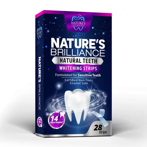 Natural Design Needed for Nature's Brilliance Whitening Strips Design by agooshe