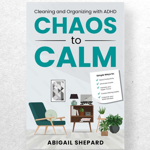 Simple and Empowering book cover for cleaning and organizing Diseño de ryanurz