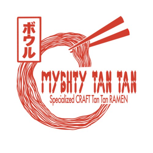 Japanese Tan Tan Ramen Shop Logo Design by middleeye666