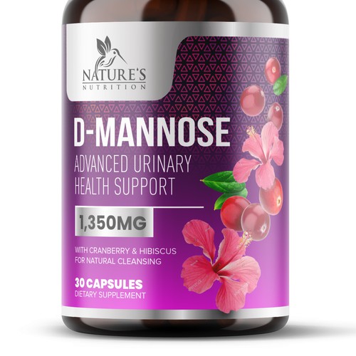 Colorful D-Mannose Design Needed for Nature's Nutrition-ontwerp door GayanMH