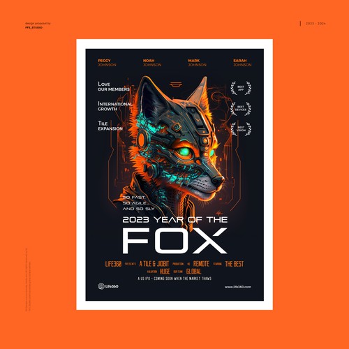 Life360 2023 Year of the Fox Poster Design by FF3