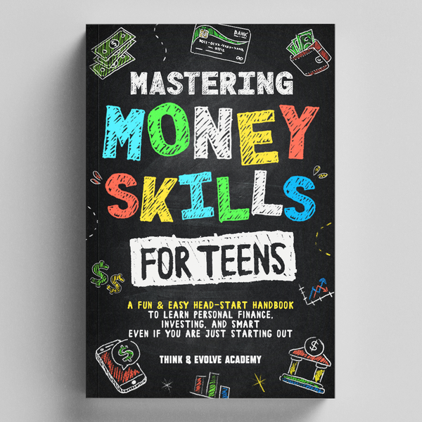 Book Cover for a book about money skills for teens