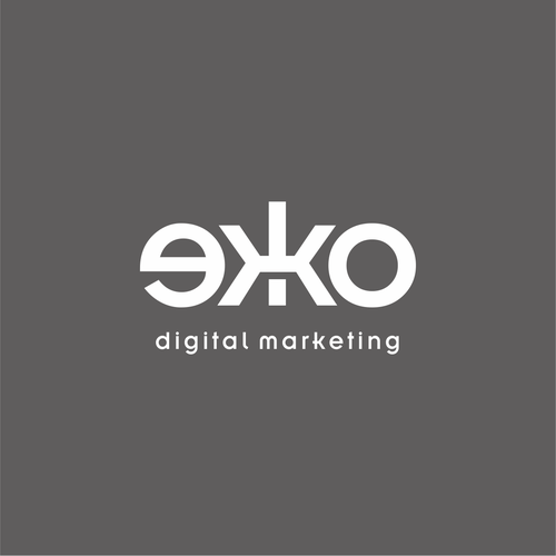 SIMPLE LOGO - ekko Letters then dm after Design by rays™