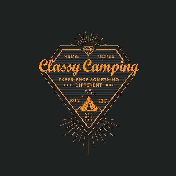 Classy Camping logo for a damn classy designer!