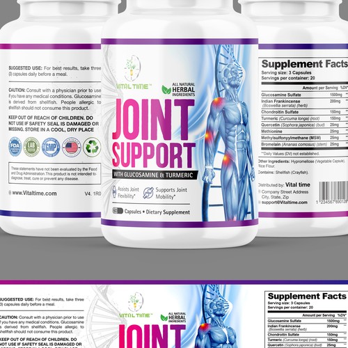 Supplements label Design by Qalandar