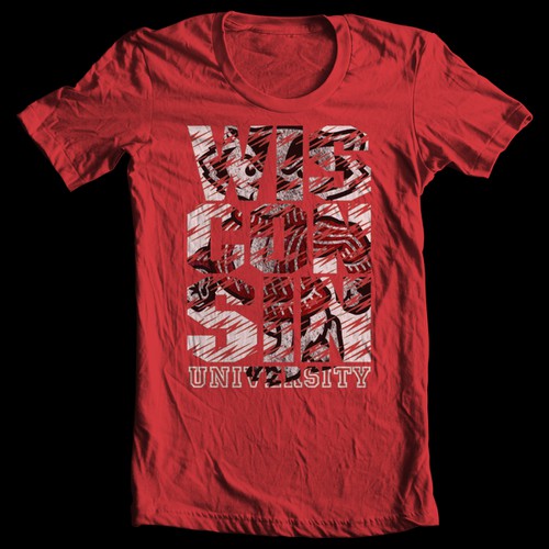 Wisconsin Badgers Tshirt Design Design por Rizki Salsa Wibiksana