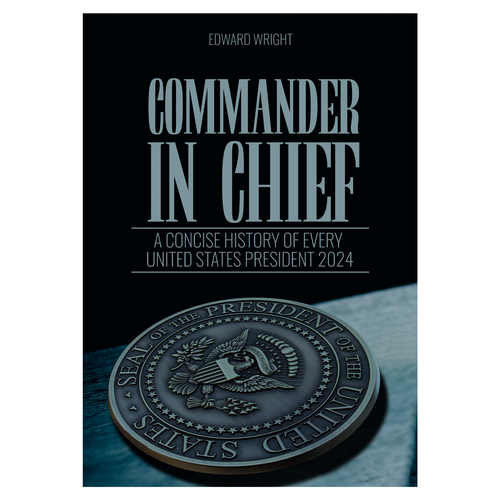 Regal book cover design for a presidential history book. Design by Dioniso Design Studio