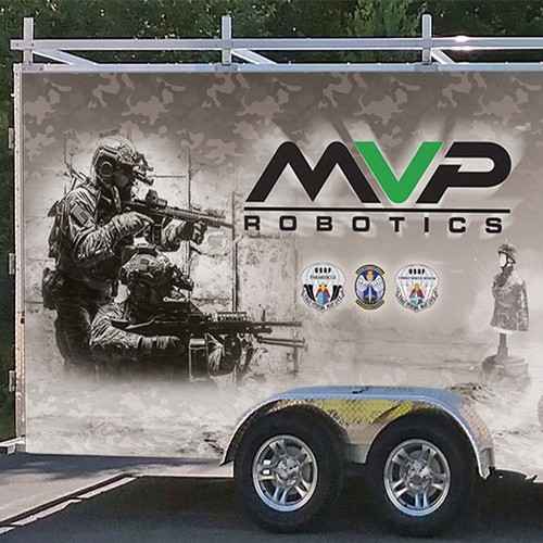 DESIGN A TRAILER WRAP FOR MILITARY ROBOTS - MVP ROBOTICS Design by RockPort ★ ★ ★ ★ ★