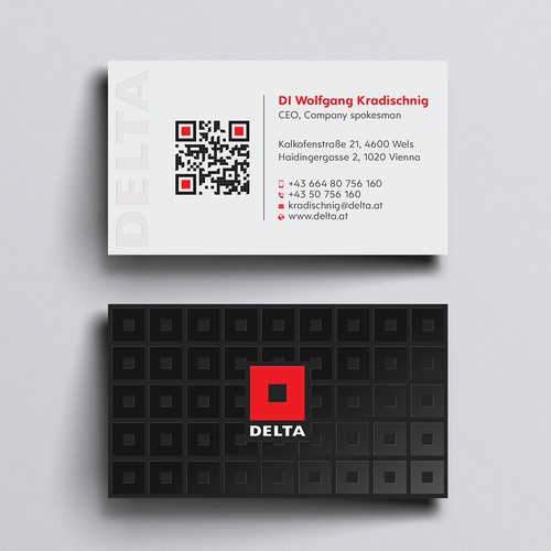 DELTA Business Card Relaunch Design réalisé par Design sp