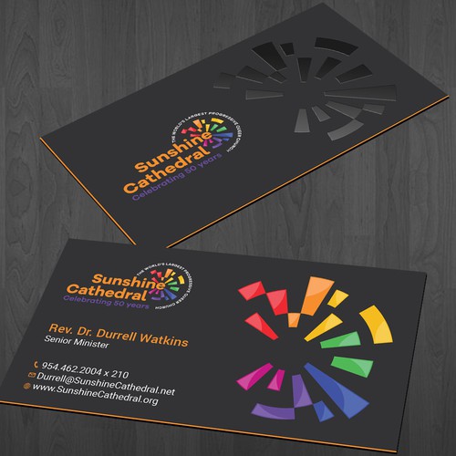 Business Card for Growing Progressing LGBTQ Church Design by a r t  ^ s t a r