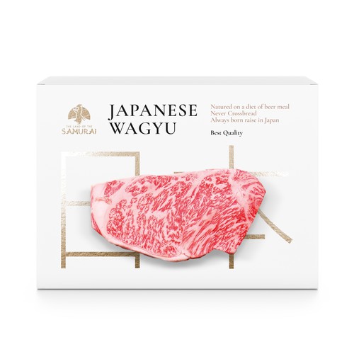 100% JAPANESE WAGYU STEAK Design by MarsiDesign