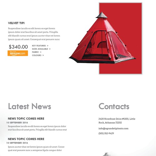 Web page design contest entry by Intricate